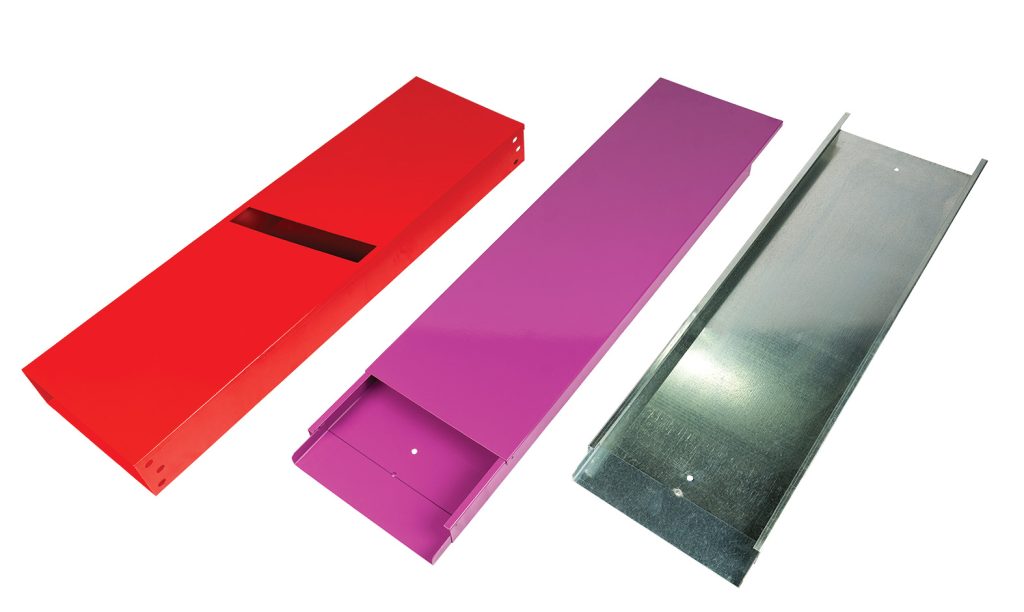 Raceways – Ceiling and Floor 1 Pre Galvanised and Powder Coated Cable Trays Maskd